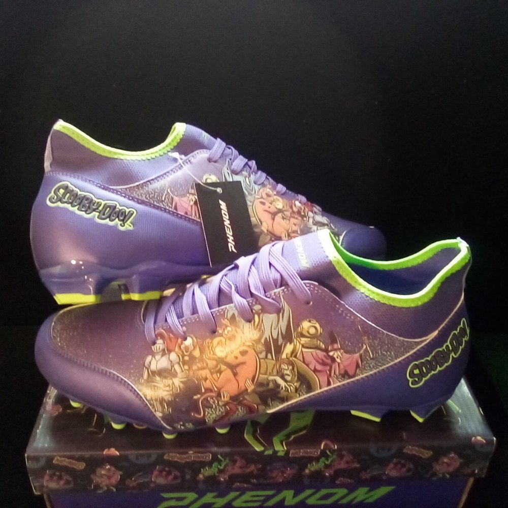 Phenom Elite Scooby-Doo Unmasked Football Cleats Size 13 (New with Box)